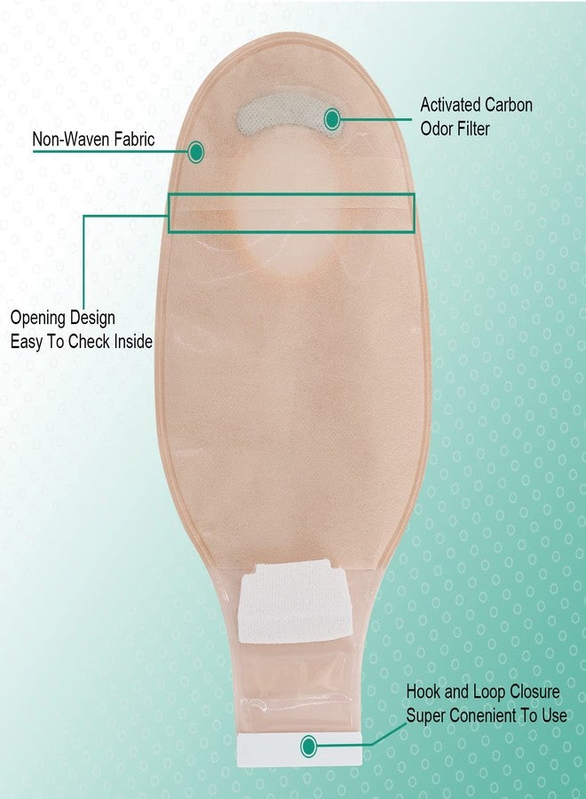 SUCONBE Ostomy Supplies, 21PCS Colostomy Bag with Hook-and-Loop Closure- 15 PCS Two Piece Drainable Pouches and 6PCS Stoma Skin Barrier,Ostomy Supplies for Ileostomy Stoma Care - Image 4